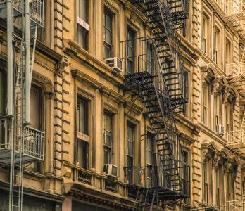 photo of apartment buildings in a city