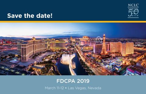 Marketing material for 2019 FDCPA conference