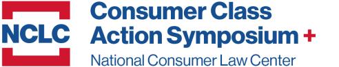 Consumer Class Action Symposium logo red, white, and blue