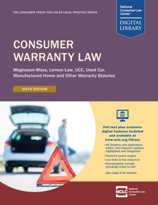 Consumer Warranty Law book cover