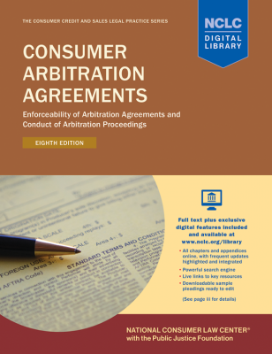 image of the Consumer Arbitration Agreements book cover