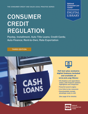 image of the cover of Consumer Credit Regulation