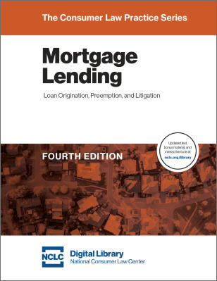 image of the front cover NCLC's Mortgage Lending treatise in its fourth edition