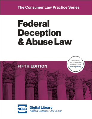 image of the front cover of NCLC's Federal deception and abuse law treatise
