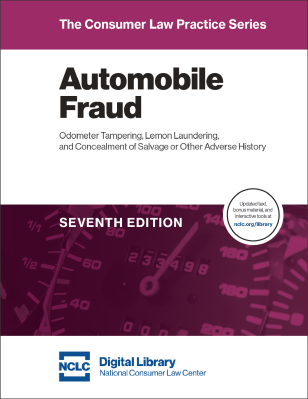 front cover NCLC's Automobile Fraud treatise